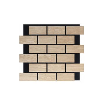 Brick Pattern Acoustic Wall Panel - PET + MDF (Pack of 4)