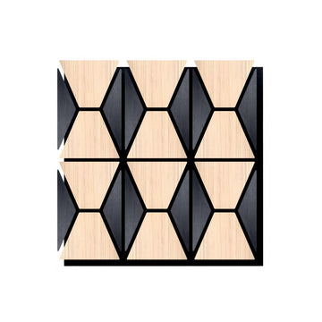 Geometric Harmony Acoustic Panel  - PET + MDF (Pack of 4)