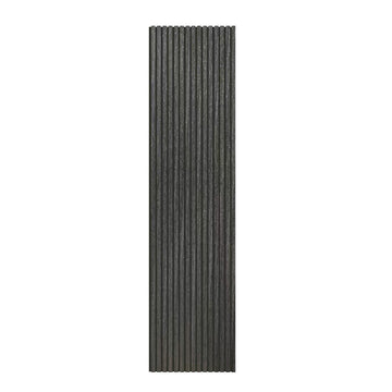 Linear Acoustic Wall Panel - PET + MDF | Dark Brown Wood Grain | 2400 x 600 x 21 mm (Pack of 2)