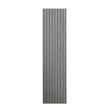 Linear Acoustic Wall Panel - PET + MDF | PW-Grey Engineer Wood | 2400 x 600 x 21 mm (Pack of 2)
