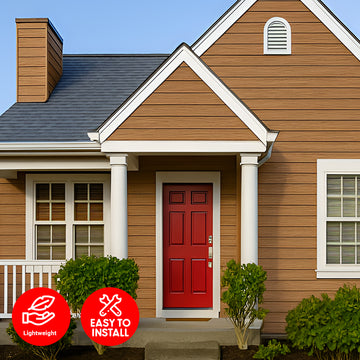 Britwall Composite Wall Cladding Panel – Teak Wood‑Grain PE, 156 × 3600 mm