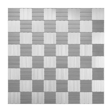 Linear Glow Peel & Stick Aluminum Tile (Pack of 4) Size:300 x 300 x 4 mm