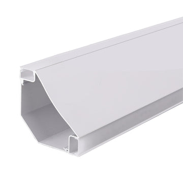 Gypsum LED Cove Light 45 Degree Corner Aluminum Profile, 1 Meter (Pack of 2)