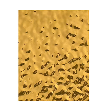 Britwall Wave-Pattern Metallic Finish WPC Board – Gold (2.44m x 1.22m x 5mm) | Modern Interior Wall Panel (Pack of 2)