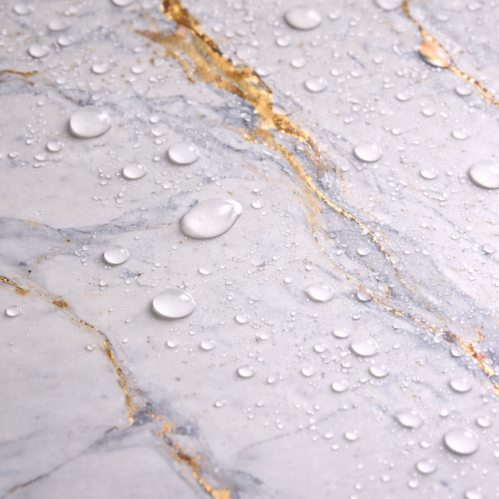 BRITWALL PVC Shower Panels Pack of 3 Carrara Marble Gold Vein Waterproof Bathroom Wall Cladding 2400x1000mm Matt Finish