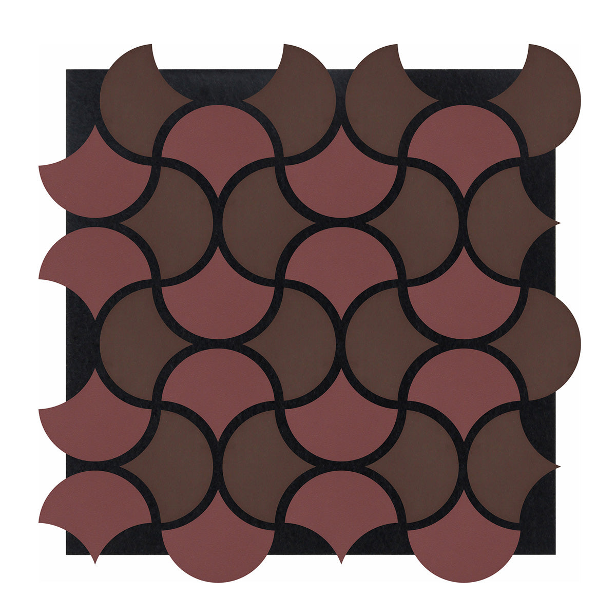 Wave Arc Design Acoustic Wall Panel - Soundproof PET + MDF | 600 x 600mm - Pack of 4