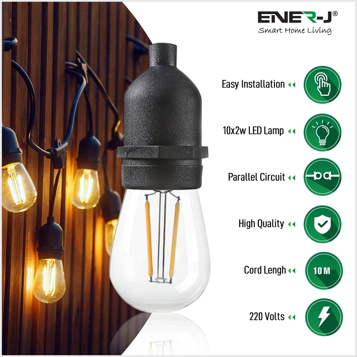 Led String Light Bulb Types LED String Lights, LED Edison Filament Bulbs E27 Sockets Perfect for P