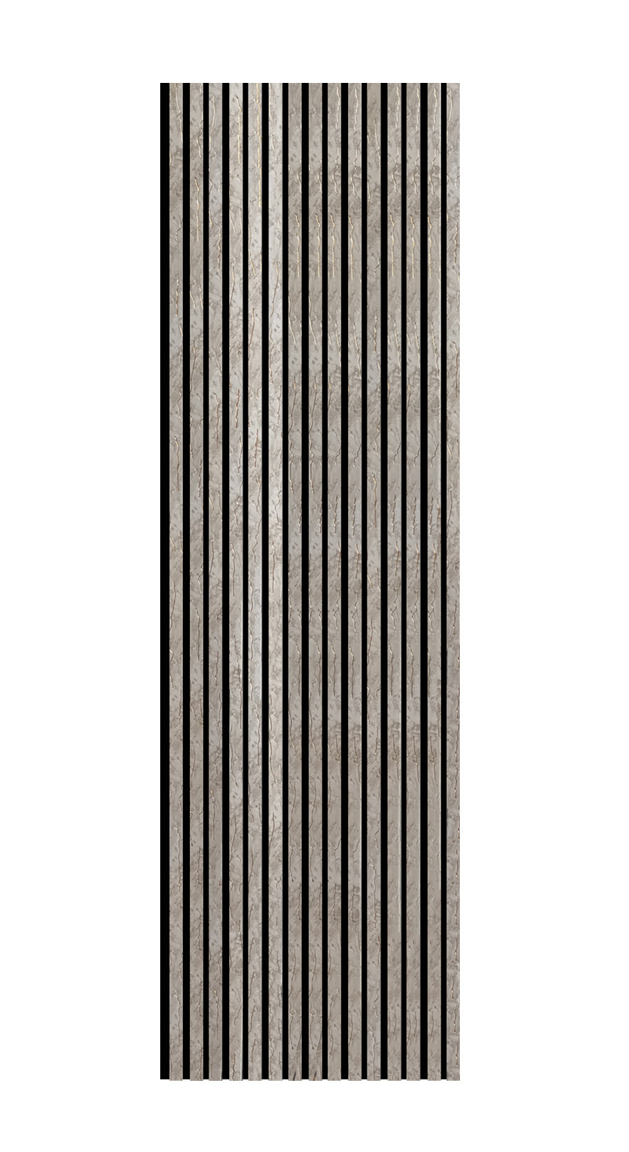 BRITWALL Linear Acoustic Wall Panel – Black Gold Vein Design – 2400 × 600 × 21mm Pack of 2