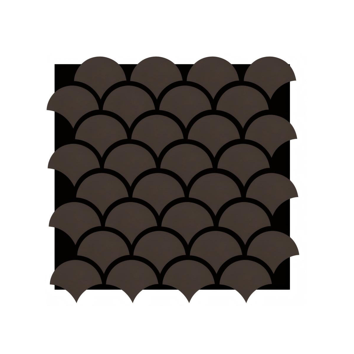 Modern Fish Scale Pattern Acoustic Wall Panel - Soundproof PET + MDF | 640 x 665 x 17mm -Pack of 4