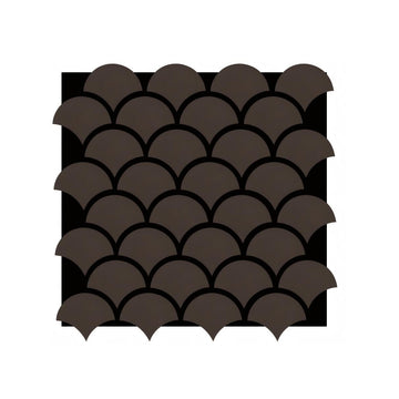 Modern Fish Scale Pattern Acoustic Wall Panel - Soundproof PET + MDF | 640 x 665 x 17mm -Pack of 4