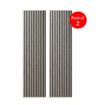 BRITWALL Linear Acoustic Wall Panel – Beige Gold Dot Design – 2400 × 600 × 21mm Pack of 2