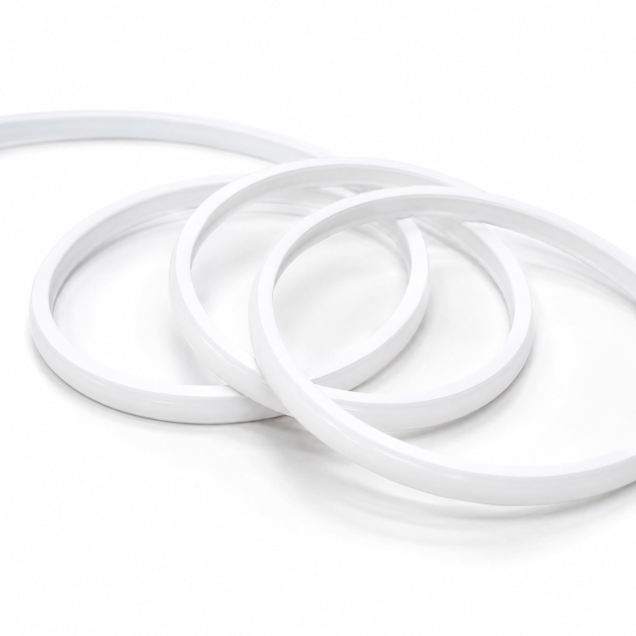 50M FCOB Neon Rope Light Kit, 10W/M, 800Lm/M, 6500K with 1 power cord, 25 Holders and 10 end caps