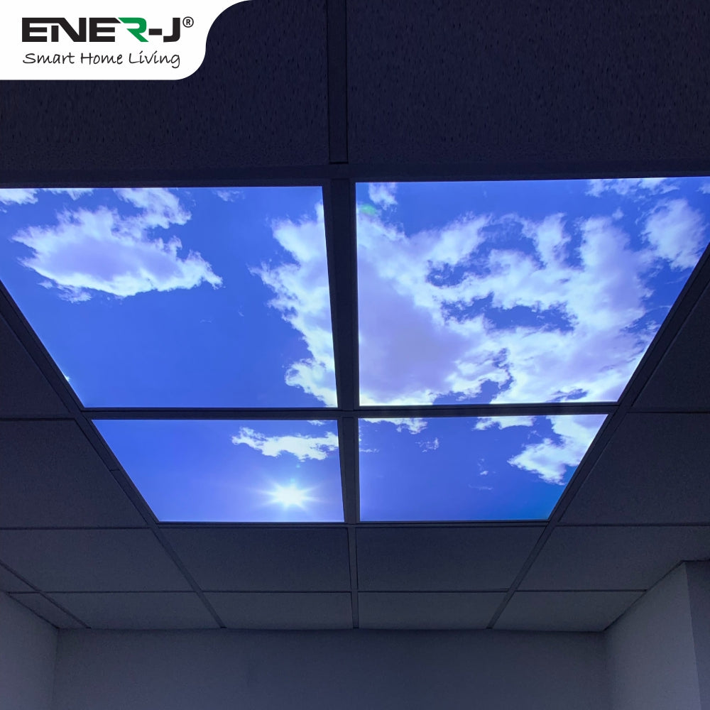 3d Ceiling Panel 40W SKY LED 3D Ceiling Panel 60x60cms, Set of 4 Ultra Thin LED Panels,