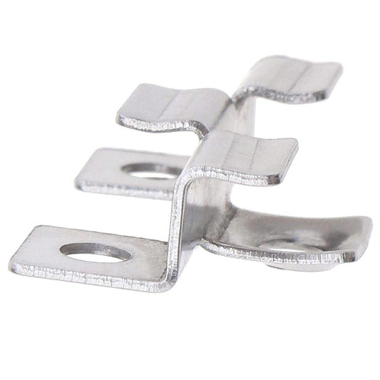 Stainless steel mid-run clips