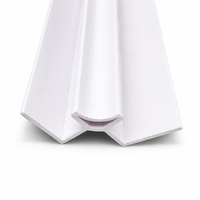 White Internal Corner Trim‚ 2400 x 10mm | Finishing Profile for Wall & Acoustic Panels