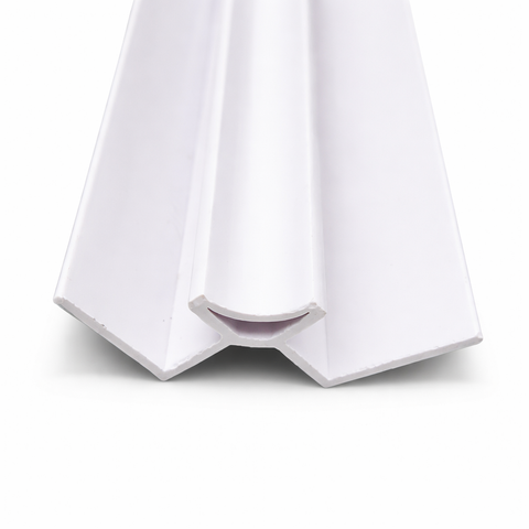 White Internal Corner Trim‚ 2400 x 10mm | Finishing Profile for Wall & Acoustic Panels