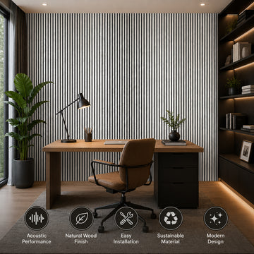 Britwall Acoustic Wall Panel 2400x600mm Light Grey