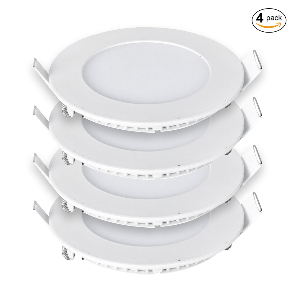 Recessed Round LED Mini Panel (Pack of 4), CCT Switchable – 3W + 85mm