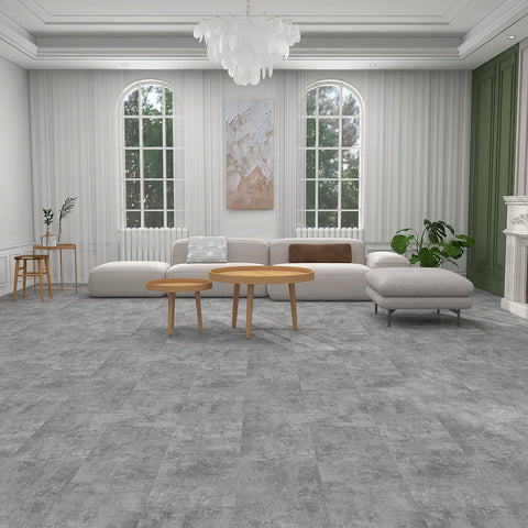 Pack of 10 Grey Marble SPC Tile Flooring 620 x 310mm – 1.95m² Coverage Waterproof Click Lock Vinyl Tiles with IXPE Underlay
