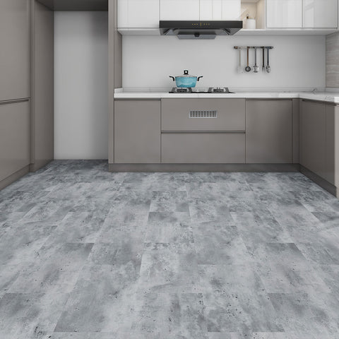 Britwall Pack of 10 Grey Onyx SPC Tile Flooring 620 x 310mm – 1.92m² Coverage Waterproof Click Lock Vinyl Tiles with IXPE Underlay