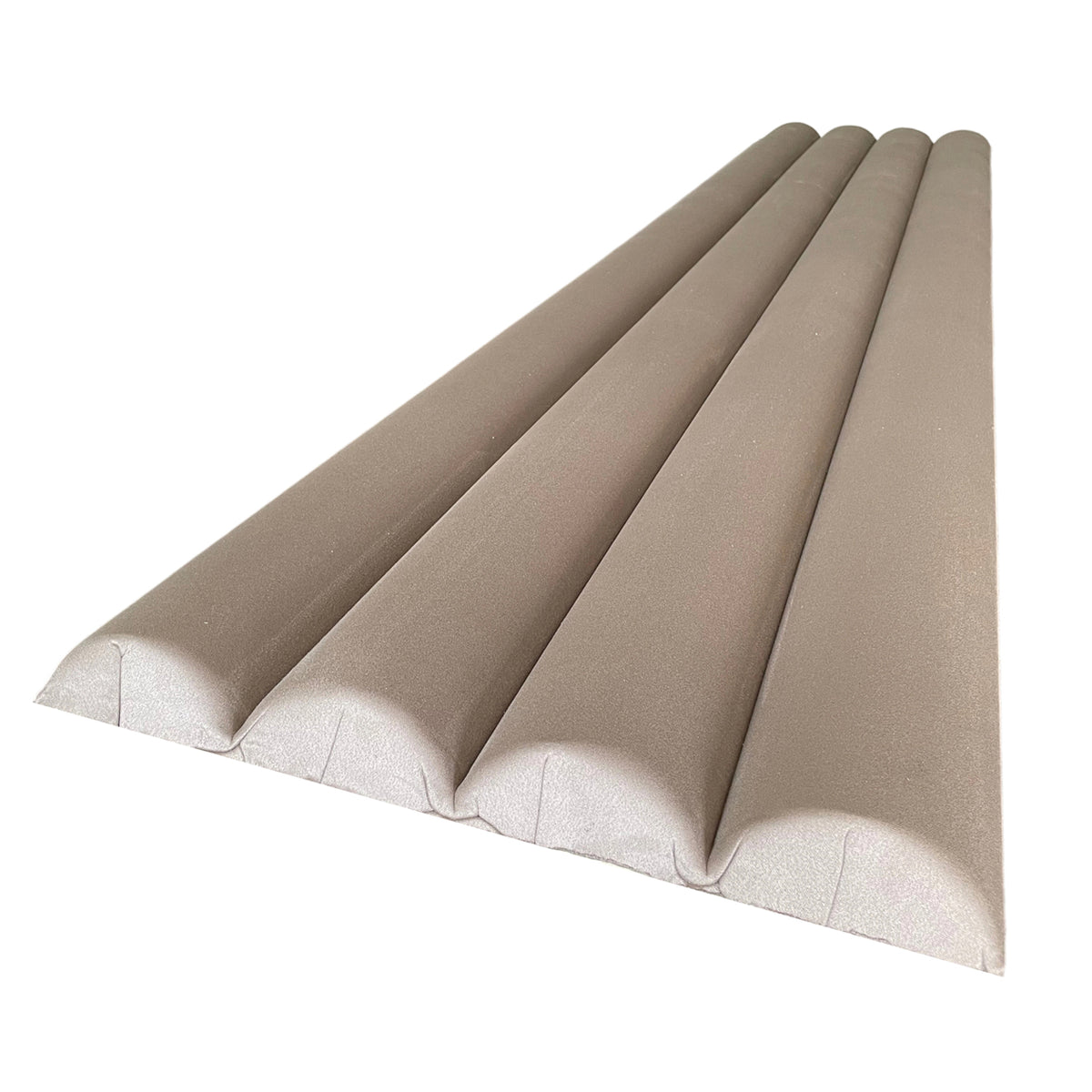 BRITWALL CastleCurve Wall Panel Mink Grey Decorative Feature Wall Panel Interior Cladding 500x2400x45mm - Pack of 2