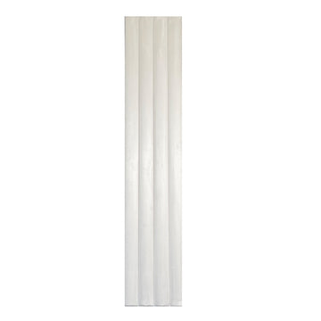 BRITWALL CastleCurve Wall Panel Ivory Silk Decorative Feature Wall Panel Interior Cladding 500x2400x45mm - Pack of 2