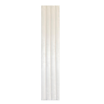 BRITWALL CastleCurve Wall Panel Champagne Cream Decorative Feature Wall Panel Interior Cladding 500x2400x45mm - Pack of 2