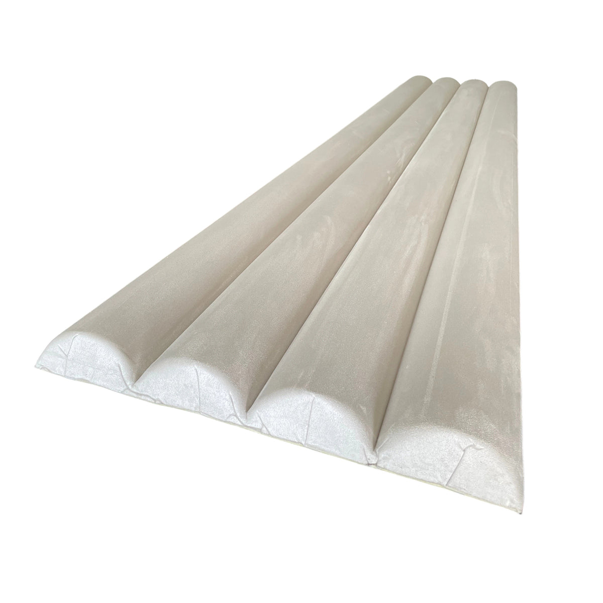 BRITWALL CastleCurve Wall Panel Soft Ecru Mist Decorative Feature Wall Panel Interior Cladding 500x2400x45mm - Pack of 2