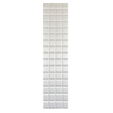 BRITWALL GridForm Self Adhesive Wall Panel Soft Ecru Mist Geometric Feature Wall Cladding 600x2400x20mm - Pack of 2