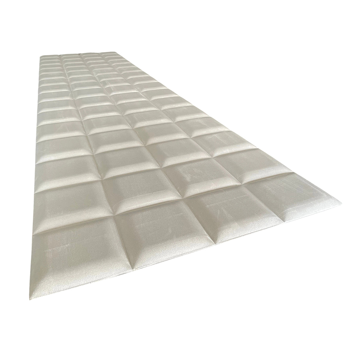 BRITWALL GridForm Self Adhesive Wall Panel Soft Ecru Mist Geometric Feature Wall Cladding 600x2400x20mm - Pack of 2