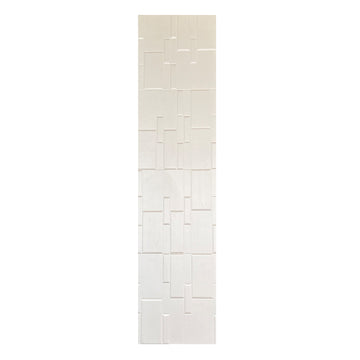 BRITWALL SlimLine Self Adhesive Wall Panel Champagne Cream Slim Profile Decorative Interior Wall Cladding 600x2400x12mm - Pack of 2