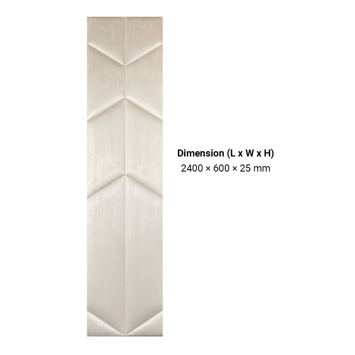 BRITWALL UrbanEdge Self Adhesive Wall Panel Desert Sand Decorative Feature Wall Panel Interior Cladding 600x2400x25mm - Pack of 2