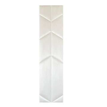 BRITWALL UrbanEdge Self Adhesive Wall Panel Ivory Silk Decorative Feature Wall Panel Interior Cladding 600x2400x25mm - Pack of 2