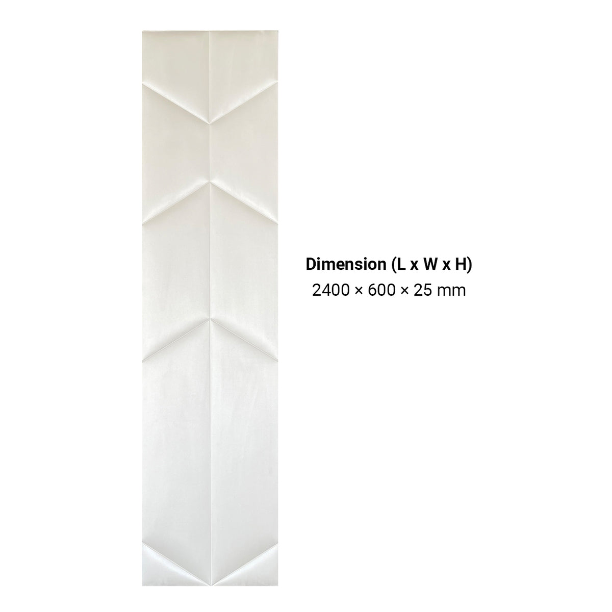 BRITWALL UrbanEdge Self Adhesive Wall Panel Ivory Silk Decorative Feature Wall Panel Interior Cladding 600x2400x25mm - Pack of 2