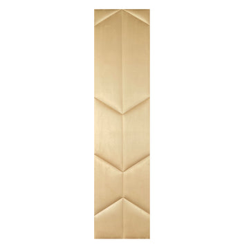 BRITWALL UrbanEdge Self Adhesive Wall Panel Suede Gold Decorative Feature Wall Panel Interior Cladding 600x2400x25mm - Pack of 2