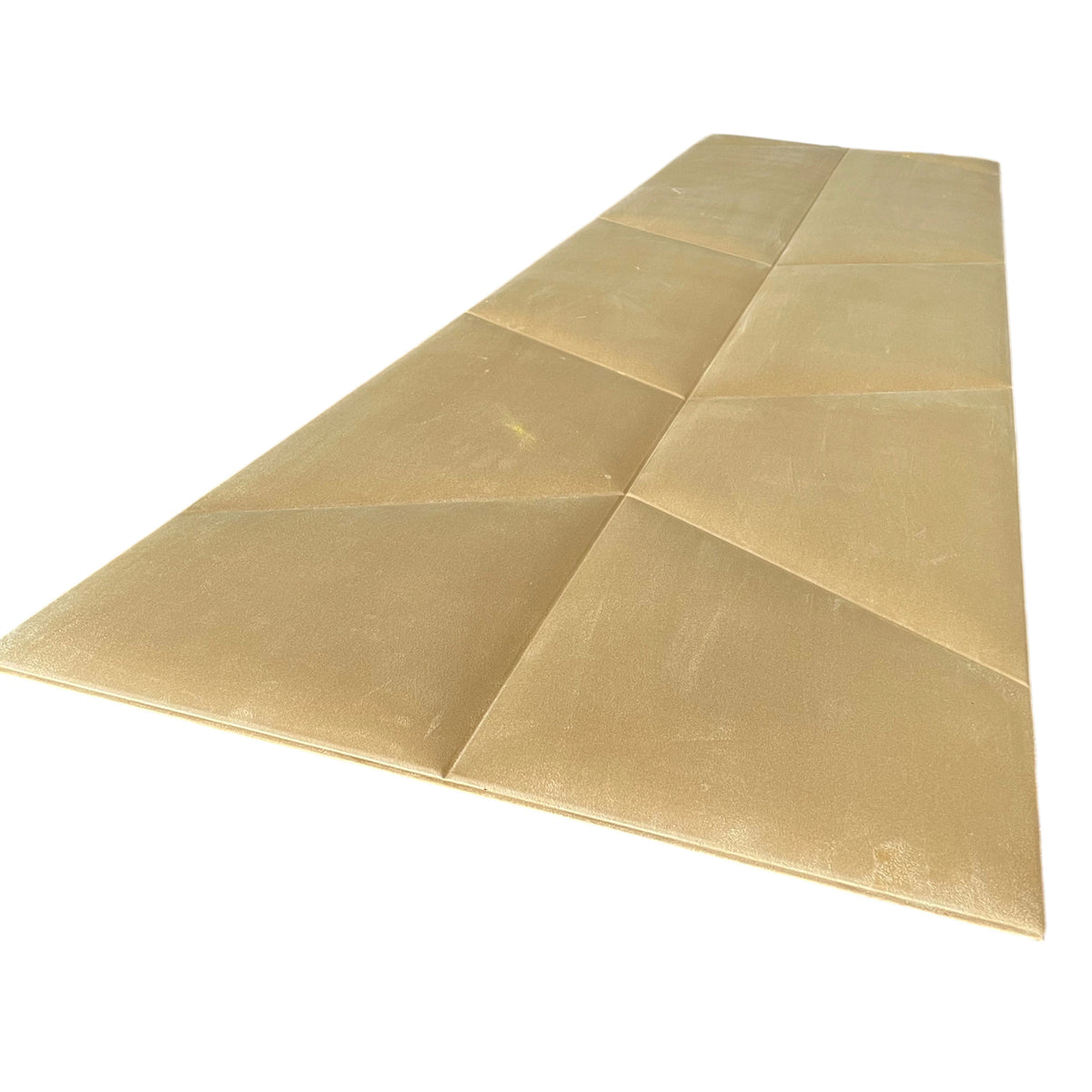 BRITWALL UrbanEdge Self Adhesive Wall Panel Suede Gold Decorative Feature Wall Panel Interior Cladding 600x2400x25mm - Pack of 2