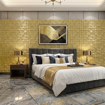 3D PU Leather Wall Panel 600 x 600 mm Pack of 4 – Square Pattern
