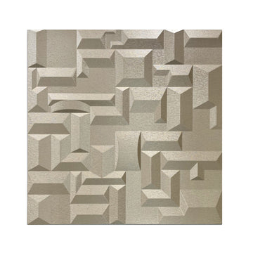 Artistic 3D Grid PU Leather Wall Panels - 60x60cms, 10mm Thickness Size 600 x 600 mm (Pack of 4)