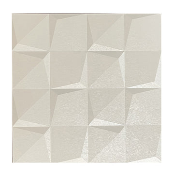 Luxury Angular 3D Grid PU Leather Wall Panels - 60x60cms, 10mm Thickness Size 600 x 600 mm (Pack of 4)