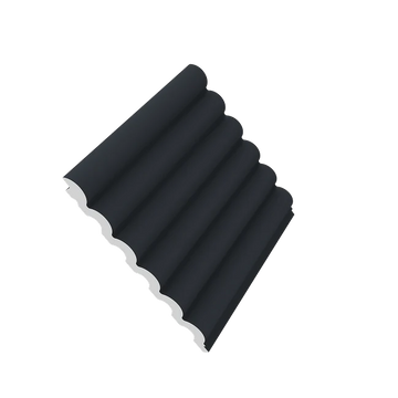 Britwall Half Round Navy Wall Panels – Modern Decorative Curved Slat Design