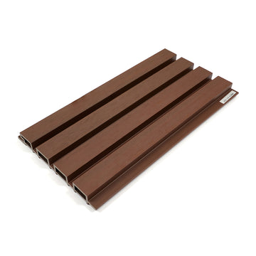 Britwall Composite Wall Cladding Panel – Dark Coffee 3D Embossed PE, 214 × 2500 mm