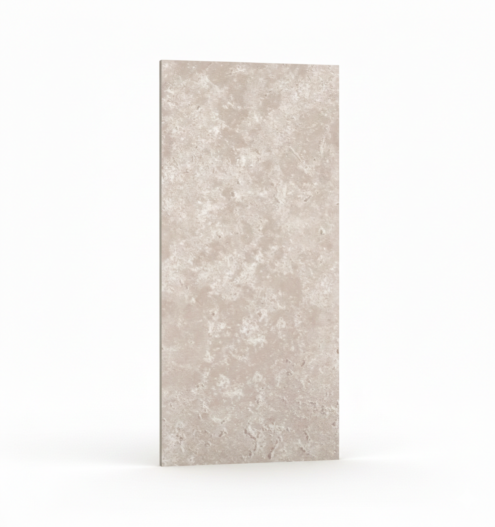 pvc concrete beige pvc shower panel product on a white background