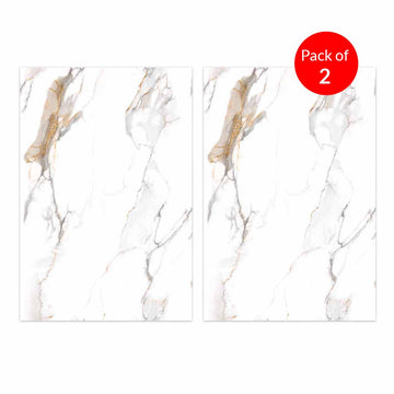 Sophisticated Charcoal High-Gloss PET Marble Wall Cladding | 1220 x 2440 x 8mm (Pack of 2)