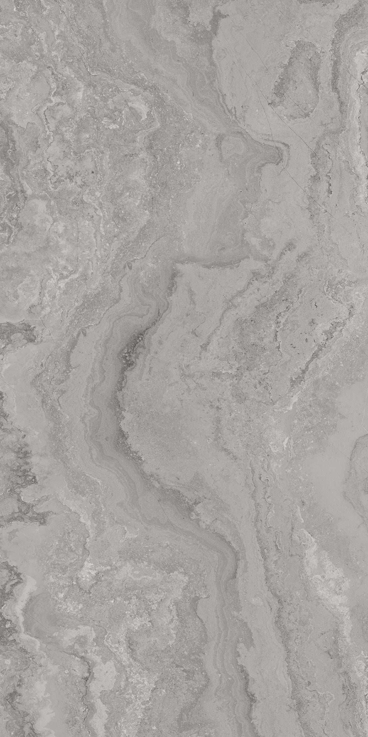 Gray marble-look surface with soft veining and a polished stone texture filling the frame.
