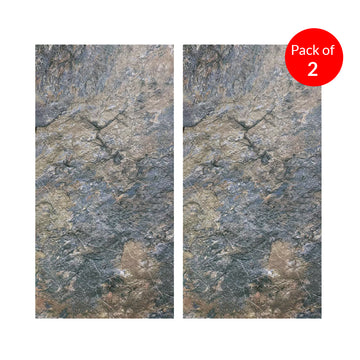 RockFlex PU Wall Cover Soft, Flexible, and Realistic Stone Texture (Pack of 2) Size:1200 x 600 mm