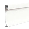Aluminium skirting profile, flat stepped design, Thickness 1.1mm, Length 2 Meters‚ 80 mm height - Pack of 4