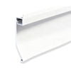Aluminium skirting profile with, Thickness 1.1mm, Length 2 Meters ‚Rounded Edge and 71.3 mm height - Pack of 4