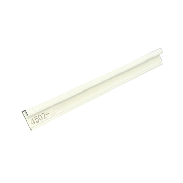 Aluminium Closing Edge Line End Trims for 4mm  SPC Wall Panels, White (Pack of 2)