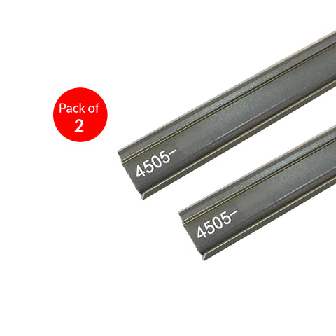 Britwall Aluminium Embedded Skirting Trims (2.2 cms height) for 4mm SPC Wall Panels, White Size: 25 x 10 x 3000 mm Pack of 4