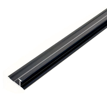 Aluminium Invisible Line Trims for 4mm SPC Wall Panels, Black (Pack of 2)